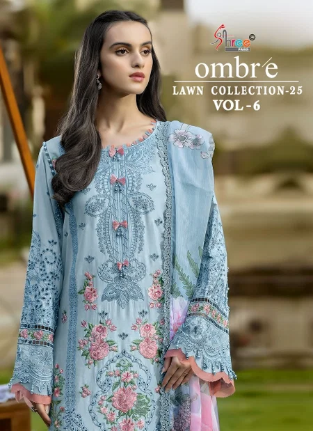 Ombre Lawn Collection 25 Vol 6 by Shree Salwar Suits Wholesale Shop In Surat